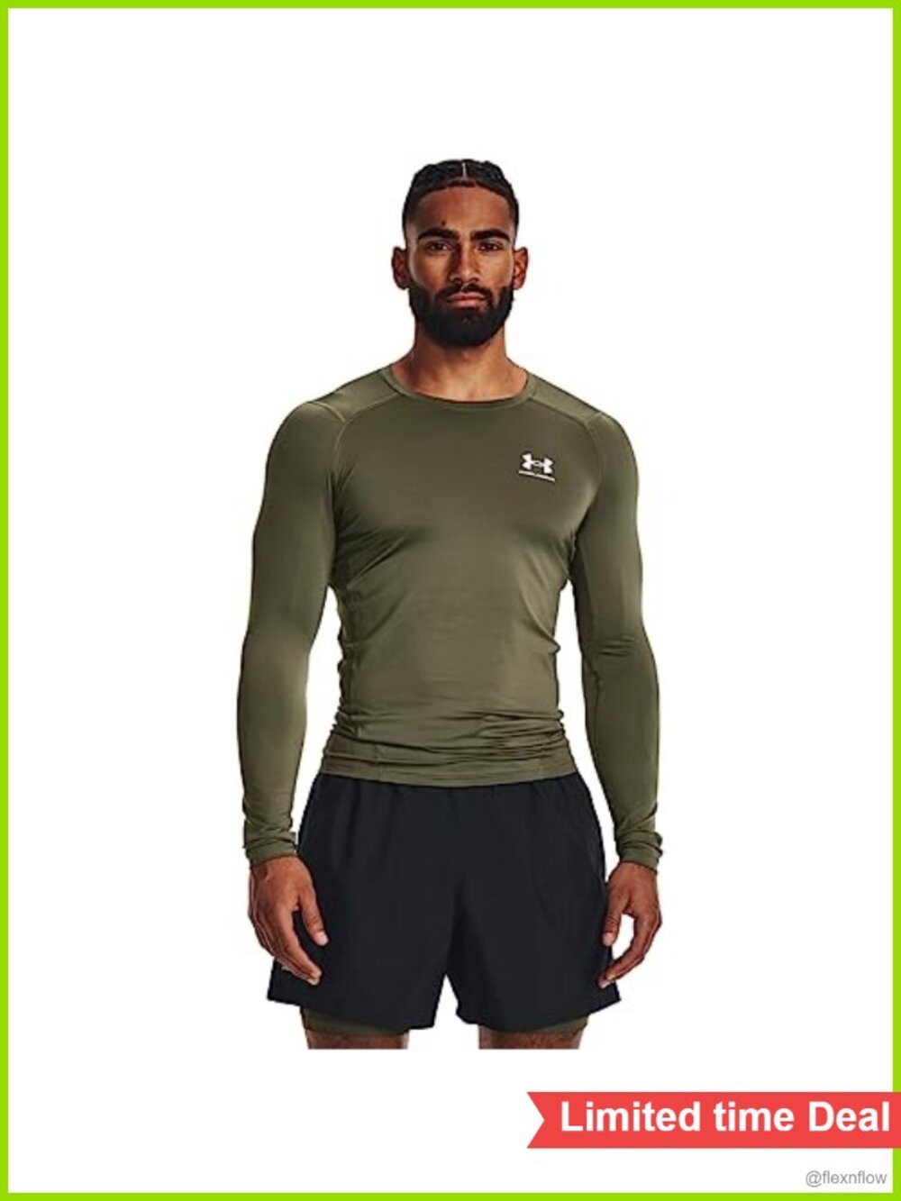 Men's HeatGear Compression Long-Sleeve Athletic T-Shirt Base Layer
